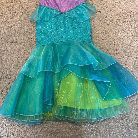 Disney Castle Collection Ariel The Little Mermaid Dress Costume Girls Size 11/12 - Picture 5 of 14
